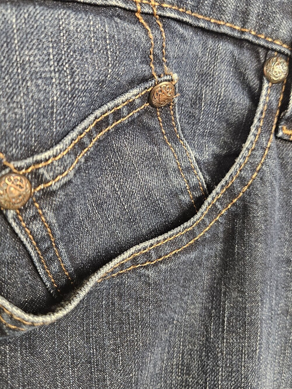 Rock & Republic Rigid Jeans Men’s 38 x 30 Dark Wash Blue Denim - Picture 9 of 12